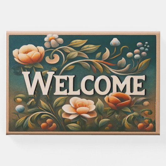 Begrüßung der Blume Gästebuch (Vorderseite)