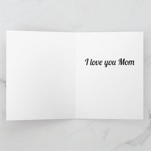 Begrüßung der Blume Karte (Innenseite)