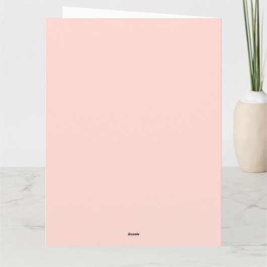 Begrüßung der Blume Karte (Rückseite)