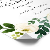 Begrüßung der Blütenblütenhochzeit Poster (Ecke)