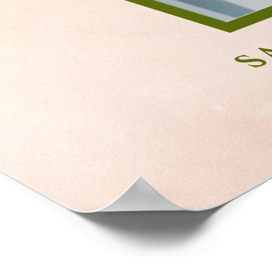 Begrüßung der Blütezeit Begrüßungszeichen Poster (Ecke)