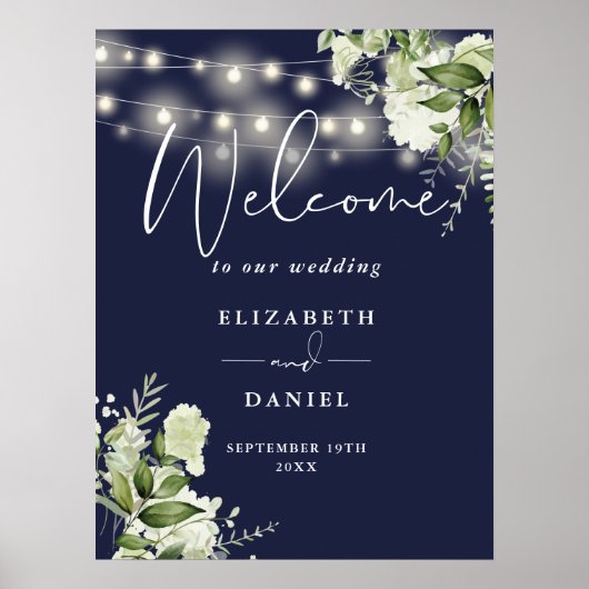 Begrüßung der blutigen Hochzeit eines Navy Blue St Poster (Vorne)
