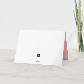 Begrüßung der Braut und der rosa Groom Hochzeit Karte (Rückseite)