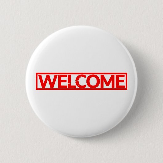 Begrüßung der Briefmarke Button (Vorderseite)