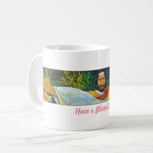 Begrüßung der Christ Hug-Tasse Kaffeetasse (Vorderseite Links)