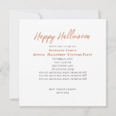 Begrüßung der durch HexenkI erzeugten Party Einlad Einladung (Rückseite)