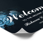 Begrüßung der einfachen Flora Gold geometrischen R Poster (Ecke)