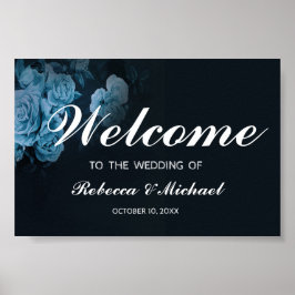 Begrüßung der einfachen Flora Gold geometrischen R Poster