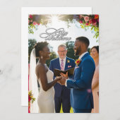 Begrüßung der Einladung (Vorne/Hinten)