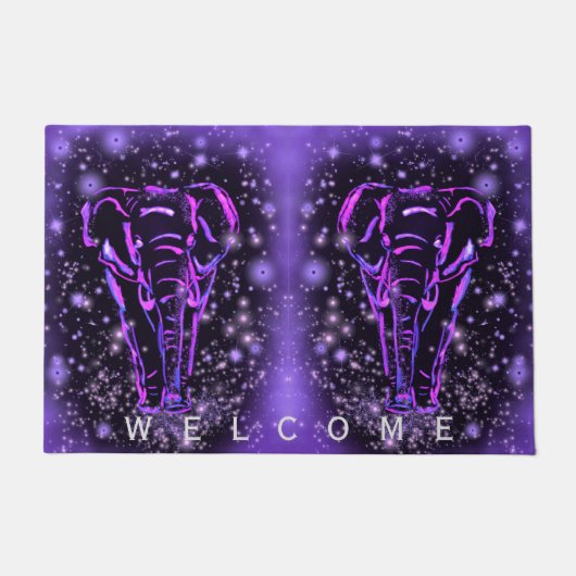 Begrüßung der Elefanten bei der Ankunft am Voraben Fußmatte (Vorderseite)