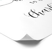 Begrüßung der Eukalyptus-Grünschrift Poster (Ecke)