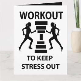 Begrüßung der Fitness durch Workout Karte