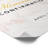 Begrüßung der Foliage Marmorkreuz Poster (Ecke)