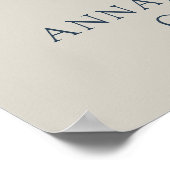 Begrüßung der gelben Blumenfotografie Poster (Ecke)