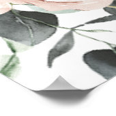 Begrüßung der geometrischen Dusty Rose Poster (Ecke)