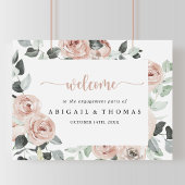 Begrüßung der geometrischen Dusty Rose Poster