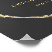 Begrüßung der grauen und goldenen Rustikalen Golde Poster (Ecke)