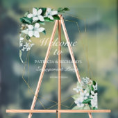 Begrüßung der Gruppe geometrischer Grünflächen Acrylschild (Neutral)