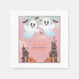 Begrüßung der Halloween-Babydusche von Twin Boo Serviette