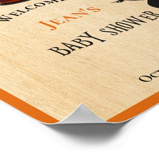 Begrüßung der Halloween-Kinderdusche Poster (Ecke)