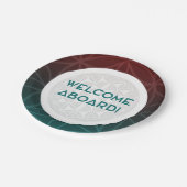 Begrüßung der heiligen Geometrie des Teams Pappteller (Schrägansicht)