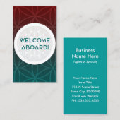 Begrüßung der heiligen Geometrie des Teams Visitenkarte (Vorne/Hinten)