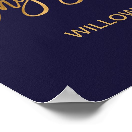 Begrüßung der Herbstfloral Poster (Ecke)