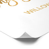 Begrüßung der Herbstfloral Poster (Ecke)