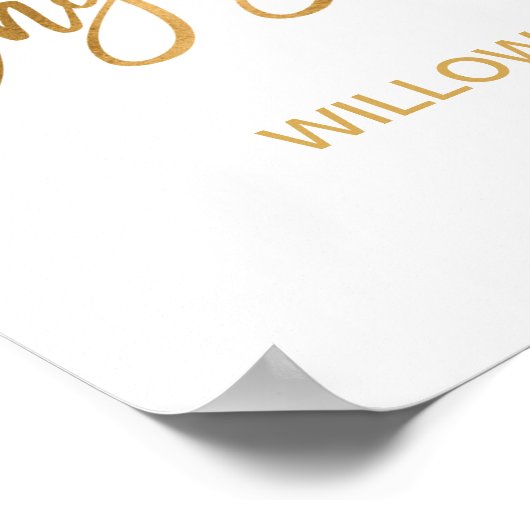 Begrüßung der Herbstfloral Poster (Ecke)