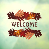 Begrüßung der Herbstleaves Vinyl Fensterheber Fensteraufkleber (Blatt 3)