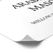 Begrüßung der Hochzeit der Wasserfarbenflotte und  Poster (Ecke)