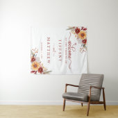 Begrüßung der Hochzeit im Herbst Wandteppich (Beispiel (Horizontal))