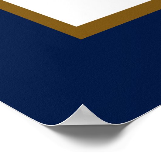 Begrüßung der Hochzeitsfeier des Blue Palm Tree Poster (Ecke)