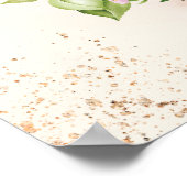 Begrüßung der Hochzeitsfeier für Sonnenblumen Poster (Ecke)