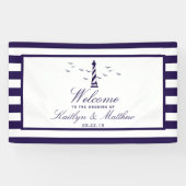 Begrüßung der Hochzeitskollektion des Leuchtturms Banner (Horizontal)