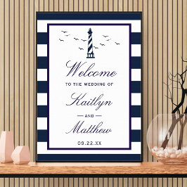 Begrüßung der Hochzeitskollektion des Leuchtturms Poster