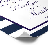 Begrüßung der Hochzeitskollektion des Leuchtturms Poster (Ecke)