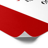 Begrüßung der kanadischen Flagge Poster (Ecke)