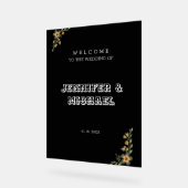 Begrüßung der klassischen Vintage Acrylschild (Winkel)