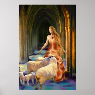 Begrüßung der Lämmer Kunstdrucke Poster
