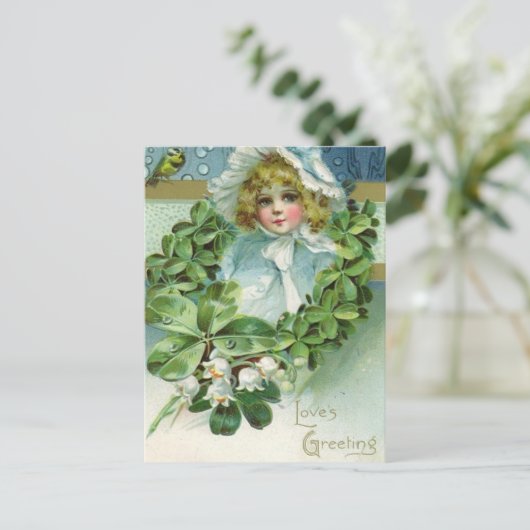 Begrüßung der Liebe Postkarte (Stehend Vorderseite)