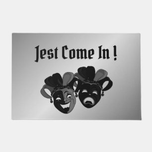 Begrüßung der Masken des Comedy und des Tragedy Fußmatte