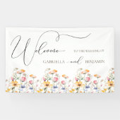 Begrüßung der Meadow-Wildblume Banner (Horizontal)