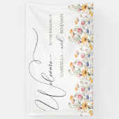 Begrüßung der Meadow-Wildblume Banner (Vertikal)