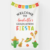 Begrüßung der mexikanischen Fiesta Graduation Part Banner (Vertikal)