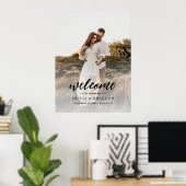 Begrüßung der Minimalistischen Foto Script-Engagem Poster (Heimbüro)