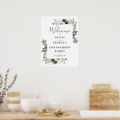 Begrüßung der Olive Green Floral Poster (Küche)