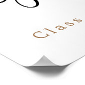 Begrüßung der Partei "Moderne Skriptnamen Jahr Gra Poster (Ecke)