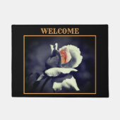 Begrüßung der partiellen Blume der Rosenknospe Fußmatte (Vorderseite)