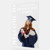 Begrüßung der personalisierten Foto Graduation Par Acrylschild (Winkel)